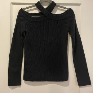 Nordstrom Black Off-Shoulder Women's Sweater